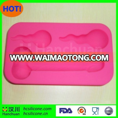 BPA free silicone penis ice cube mold